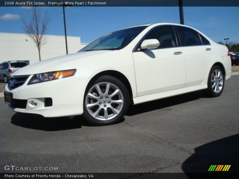 Premium White Pearl / Parchment 2008 Acura TSX Sedan