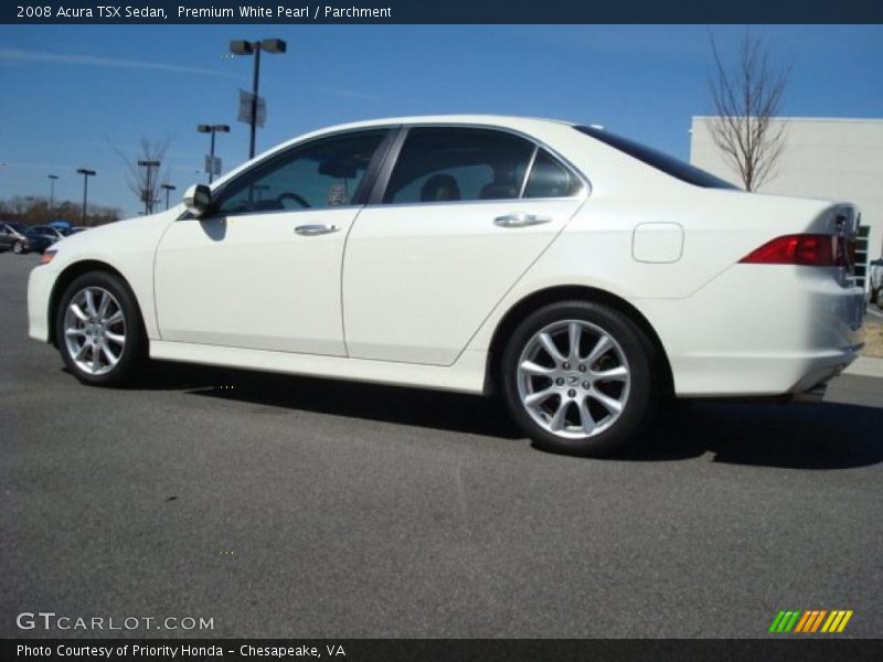 Premium White Pearl / Parchment 2008 Acura TSX Sedan