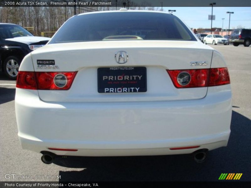 Premium White Pearl / Parchment 2008 Acura TSX Sedan