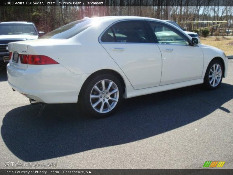 Premium White Pearl / Parchment 2008 Acura TSX Sedan