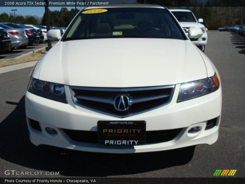 Premium White Pearl / Parchment 2008 Acura TSX Sedan
