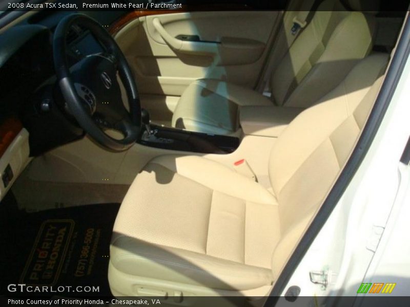 Premium White Pearl / Parchment 2008 Acura TSX Sedan