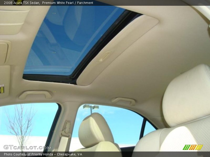 Premium White Pearl / Parchment 2008 Acura TSX Sedan