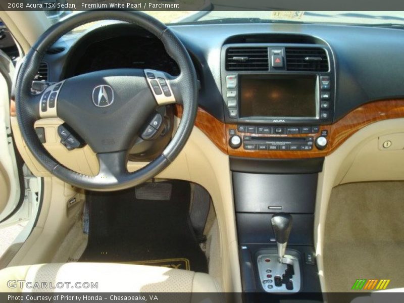 Premium White Pearl / Parchment 2008 Acura TSX Sedan