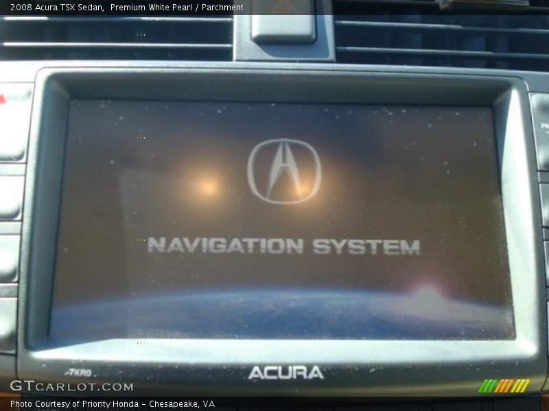 Premium White Pearl / Parchment 2008 Acura TSX Sedan