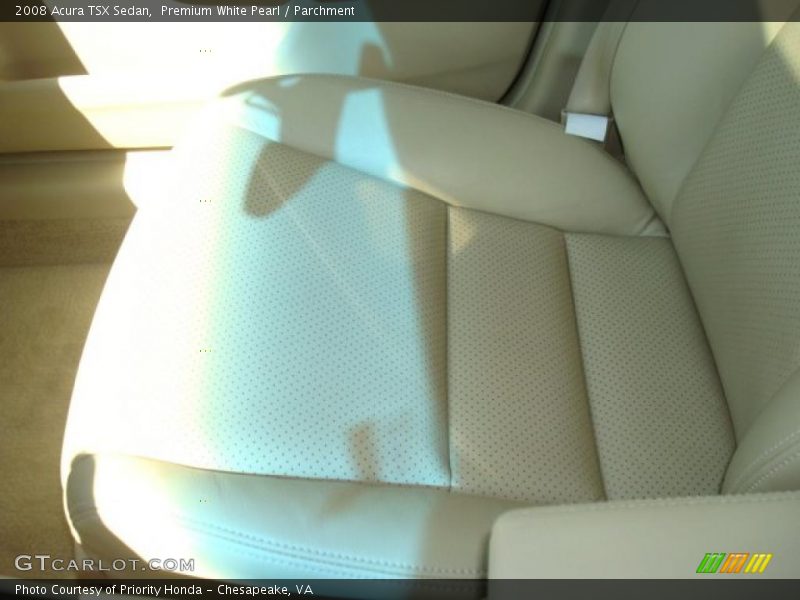 Premium White Pearl / Parchment 2008 Acura TSX Sedan
