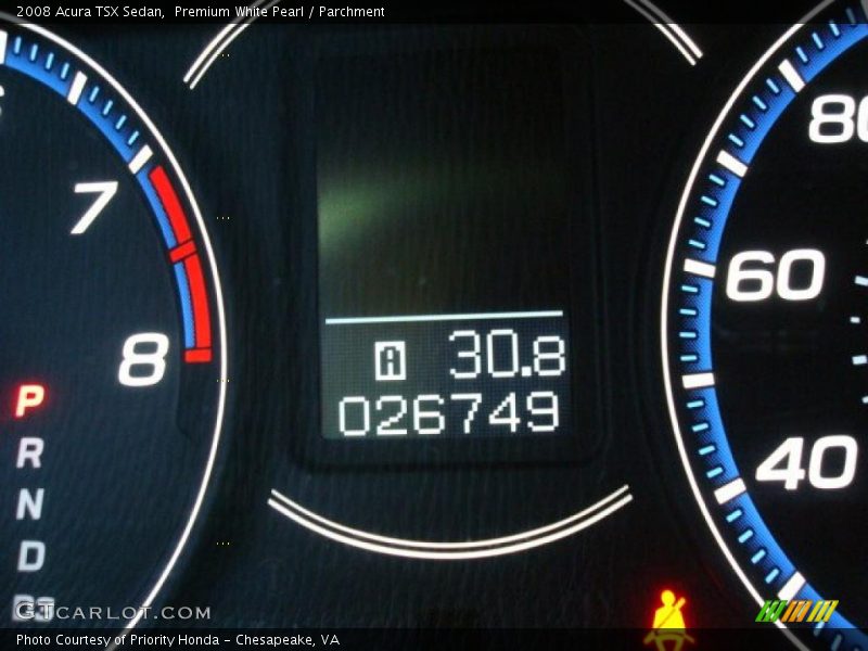 Premium White Pearl / Parchment 2008 Acura TSX Sedan