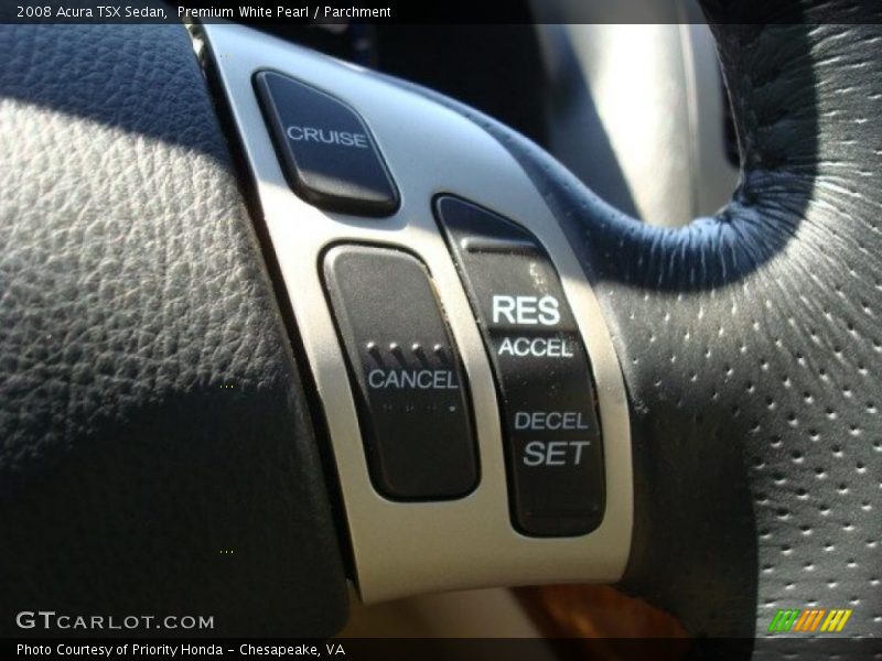 Premium White Pearl / Parchment 2008 Acura TSX Sedan