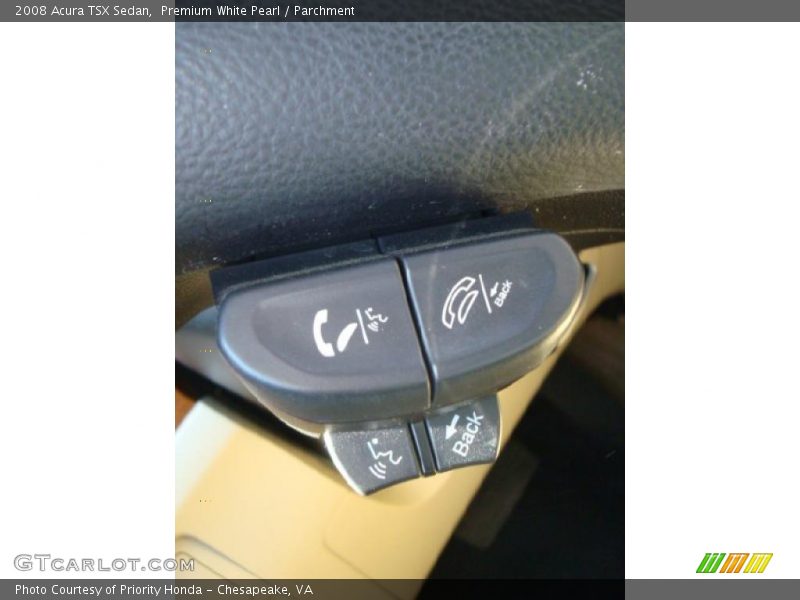 Premium White Pearl / Parchment 2008 Acura TSX Sedan