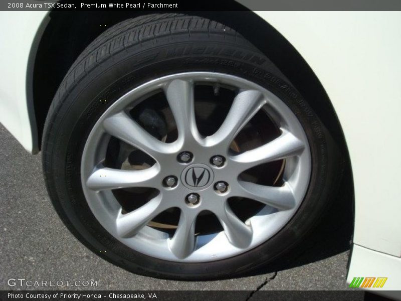 Premium White Pearl / Parchment 2008 Acura TSX Sedan