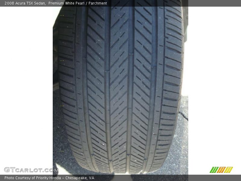 Premium White Pearl / Parchment 2008 Acura TSX Sedan