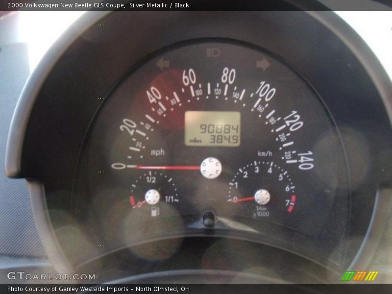 Silver Metallic / Black 2000 Volkswagen New Beetle GLS Coupe