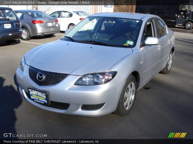 Sunlight Silver Metallic / Black 2006 Mazda MAZDA3 i Sedan