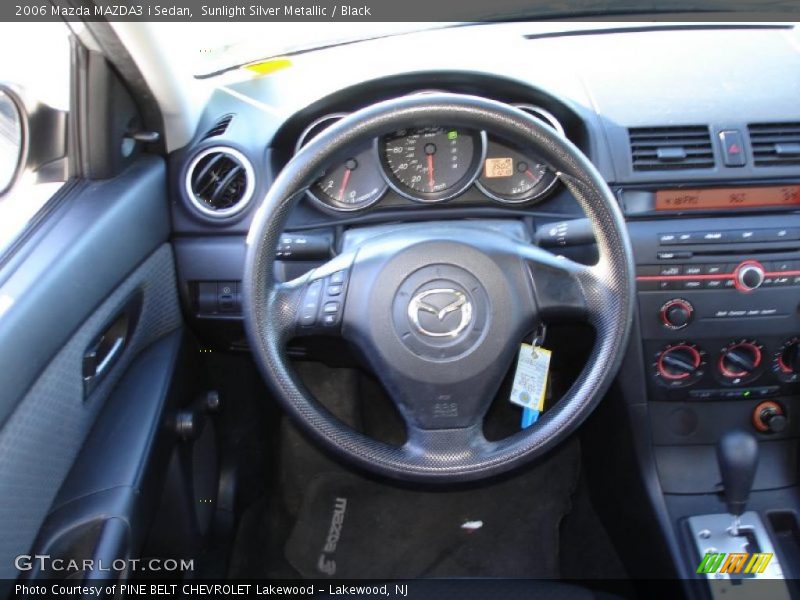 Sunlight Silver Metallic / Black 2006 Mazda MAZDA3 i Sedan