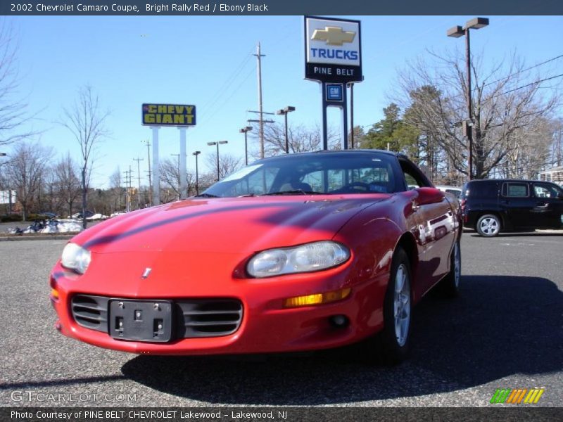 Bright Rally Red / Ebony Black 2002 Chevrolet Camaro Coupe