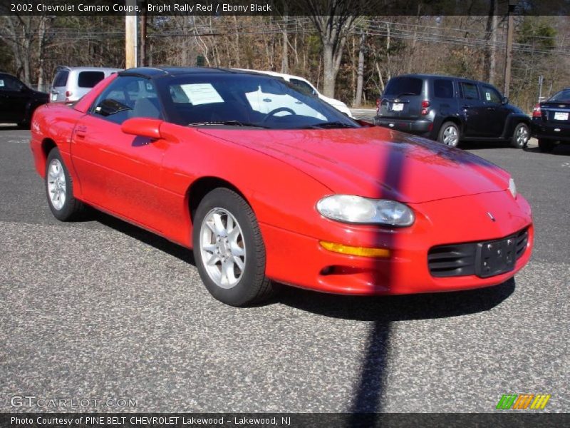 Bright Rally Red / Ebony Black 2002 Chevrolet Camaro Coupe