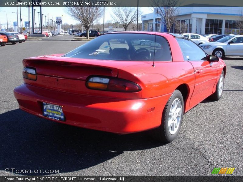 Bright Rally Red / Ebony Black 2002 Chevrolet Camaro Coupe