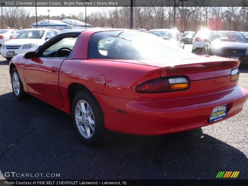 Bright Rally Red / Ebony Black 2002 Chevrolet Camaro Coupe