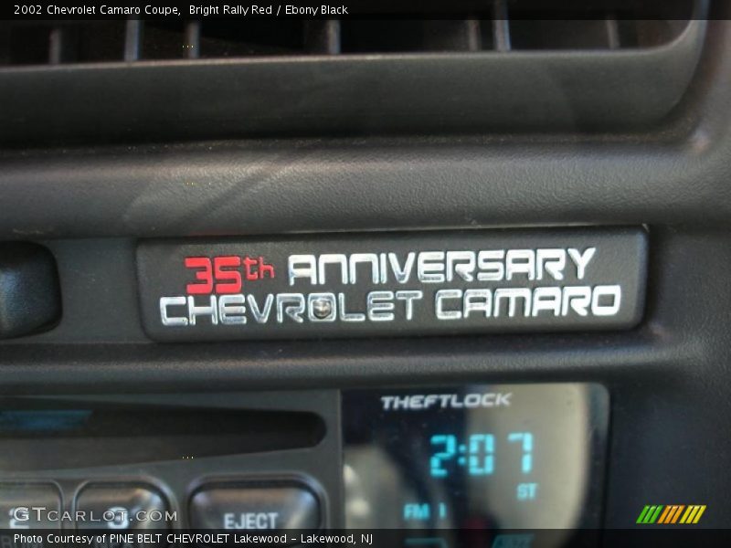 Bright Rally Red / Ebony Black 2002 Chevrolet Camaro Coupe