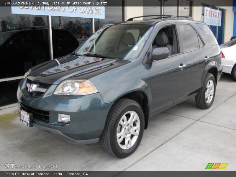 Sage Brush Green Pearl / Quartz 2006 Acura MDX Touring
