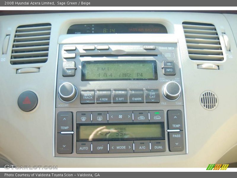 Sage Green / Beige 2008 Hyundai Azera Limited