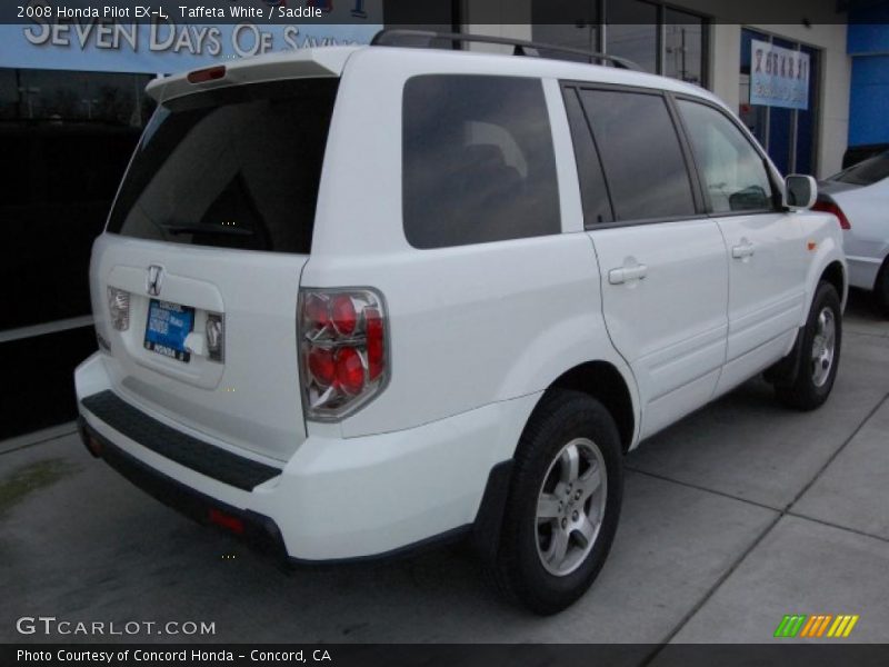 Taffeta White / Saddle 2008 Honda Pilot EX-L