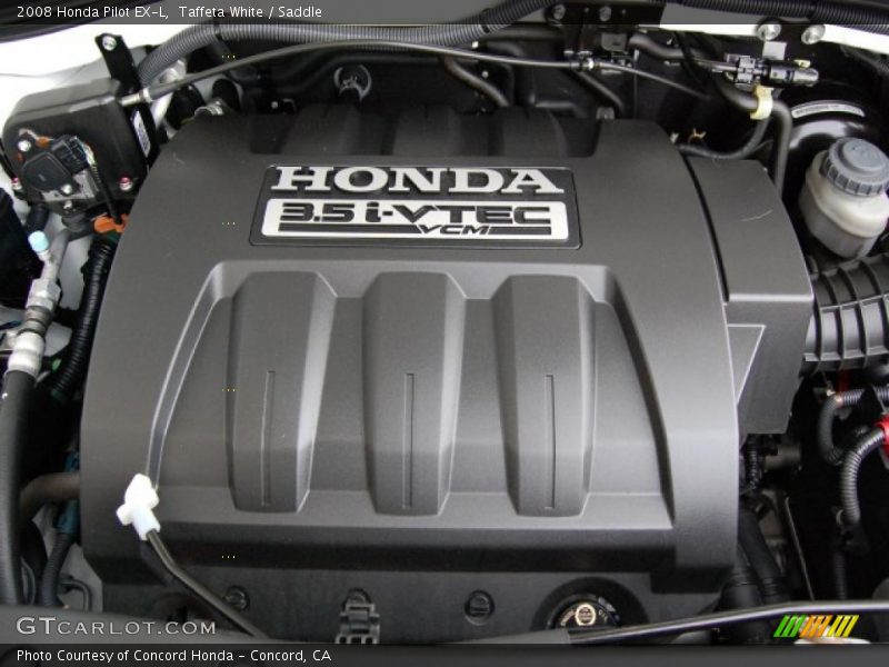 Taffeta White / Saddle 2008 Honda Pilot EX-L