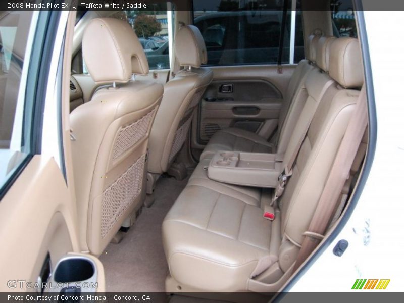 Taffeta White / Saddle 2008 Honda Pilot EX-L