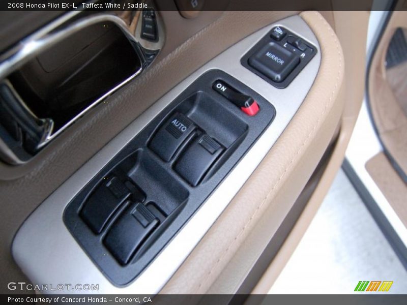 Taffeta White / Saddle 2008 Honda Pilot EX-L