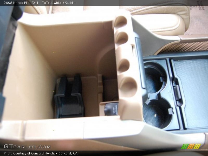 Taffeta White / Saddle 2008 Honda Pilot EX-L