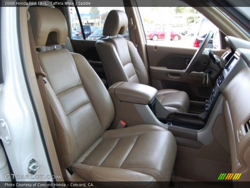 Taffeta White / Saddle 2008 Honda Pilot EX-L