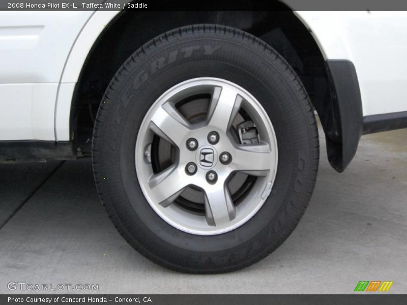 Taffeta White / Saddle 2008 Honda Pilot EX-L