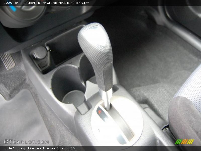 Blaze Orange Metallic / Black/Grey 2008 Honda Fit Sport