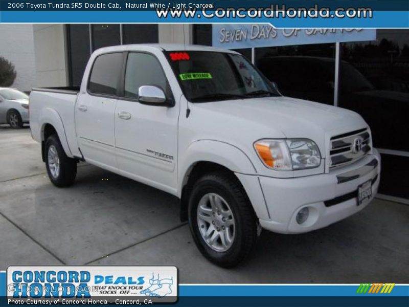 Natural White / Light Charcoal 2006 Toyota Tundra SR5 Double Cab