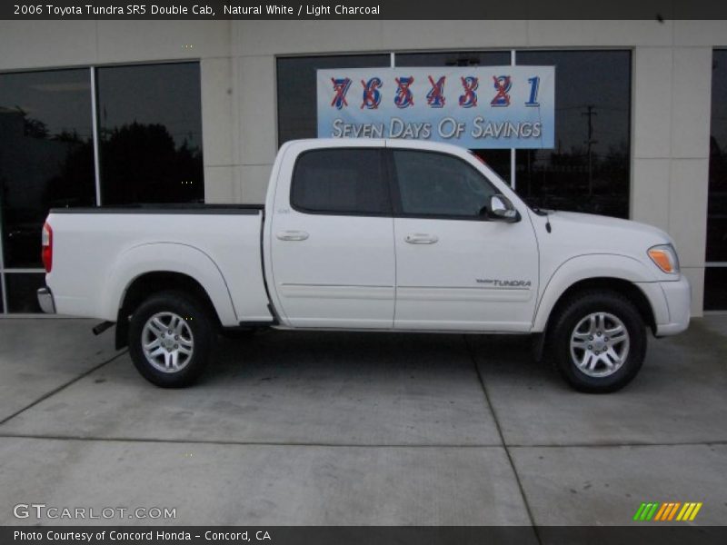 Natural White / Light Charcoal 2006 Toyota Tundra SR5 Double Cab