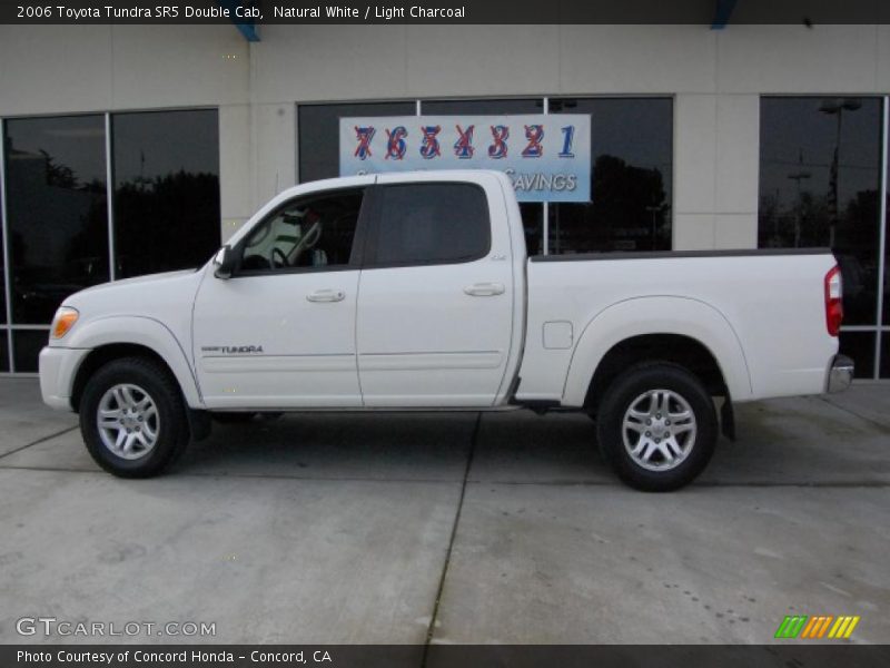 Natural White / Light Charcoal 2006 Toyota Tundra SR5 Double Cab