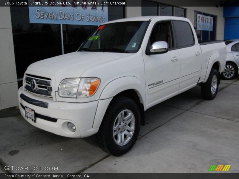 Natural White / Light Charcoal 2006 Toyota Tundra SR5 Double Cab