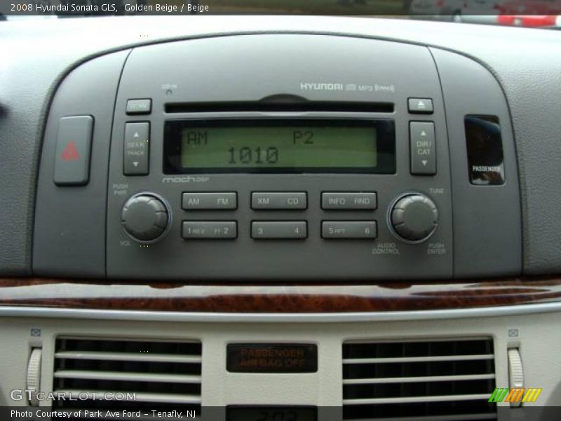 Golden Beige / Beige 2008 Hyundai Sonata GLS