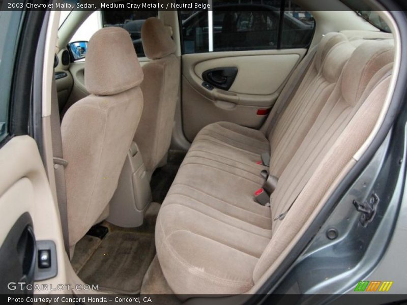Medium Gray Metallic / Neutral Beige 2003 Chevrolet Malibu Sedan