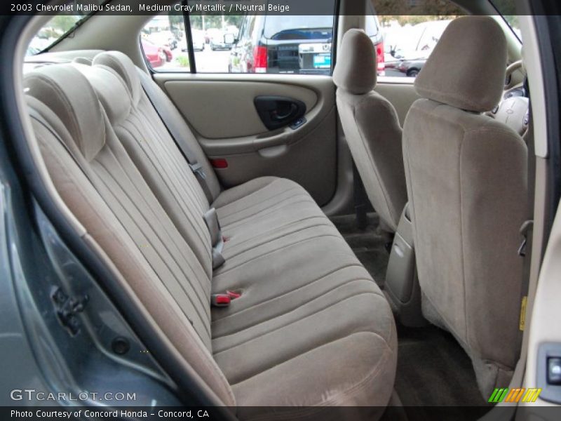 Medium Gray Metallic / Neutral Beige 2003 Chevrolet Malibu Sedan