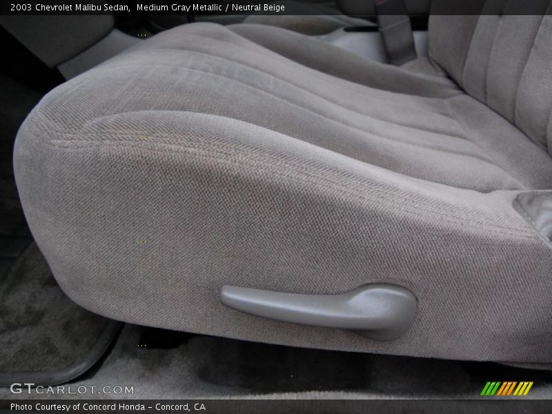 Medium Gray Metallic / Neutral Beige 2003 Chevrolet Malibu Sedan