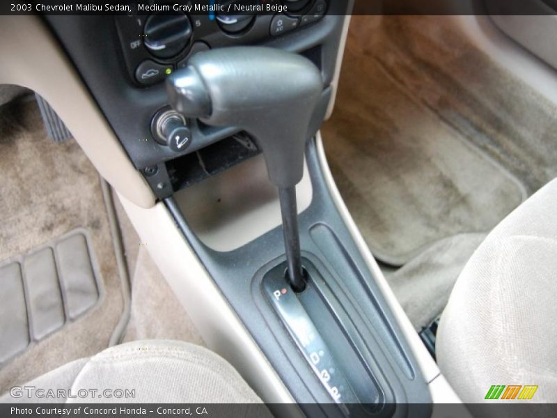 Medium Gray Metallic / Neutral Beige 2003 Chevrolet Malibu Sedan