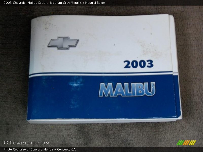 Medium Gray Metallic / Neutral Beige 2003 Chevrolet Malibu Sedan