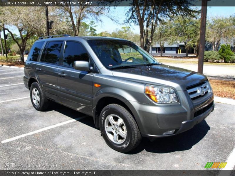 Nimbus Gray Metallic / Gray 2007 Honda Pilot EX