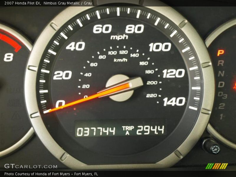 Nimbus Gray Metallic / Gray 2007 Honda Pilot EX