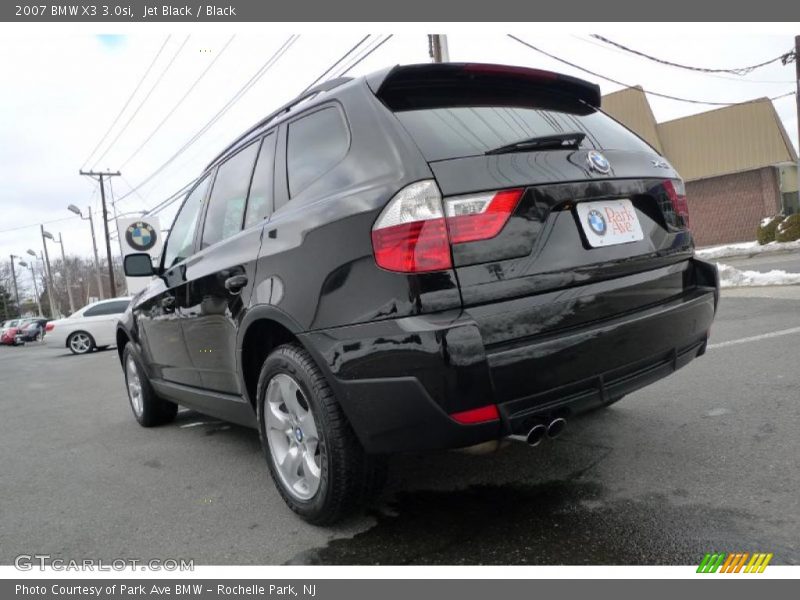 Jet Black / Black 2007 BMW X3 3.0si