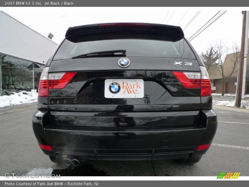 Jet Black / Black 2007 BMW X3 3.0si
