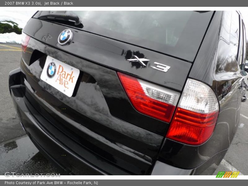 Jet Black / Black 2007 BMW X3 3.0si