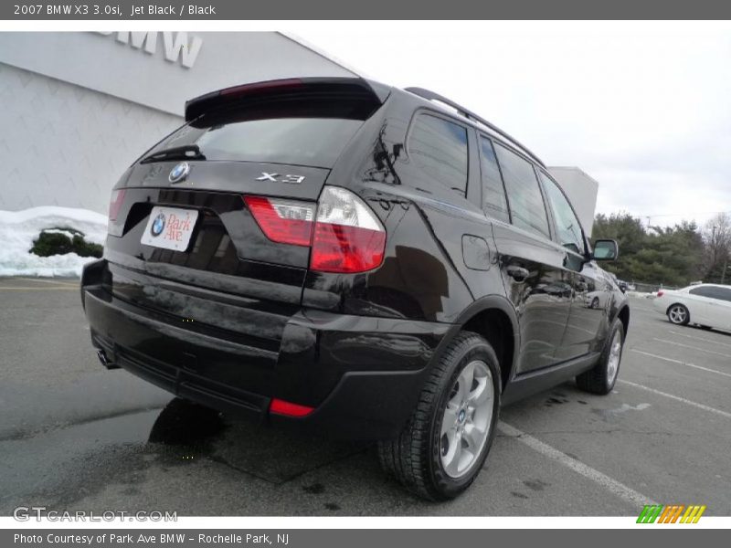 Jet Black / Black 2007 BMW X3 3.0si