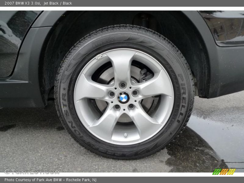 Jet Black / Black 2007 BMW X3 3.0si